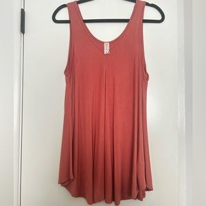 Pink tank top from local boutique